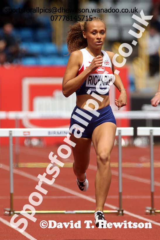 Womens 400 metres hurdles, British Championships, Birmingham. Photo: David T. Hewitson/Sports for All Pics